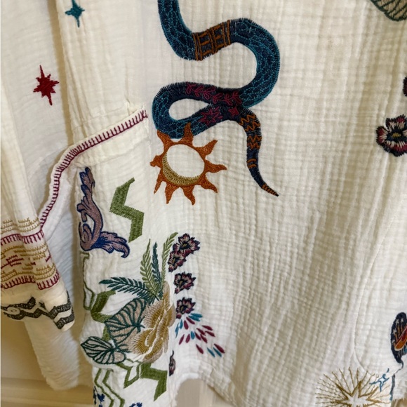 Johnny Was Multicolor Embroidered Blouse - Picture 4 of 7